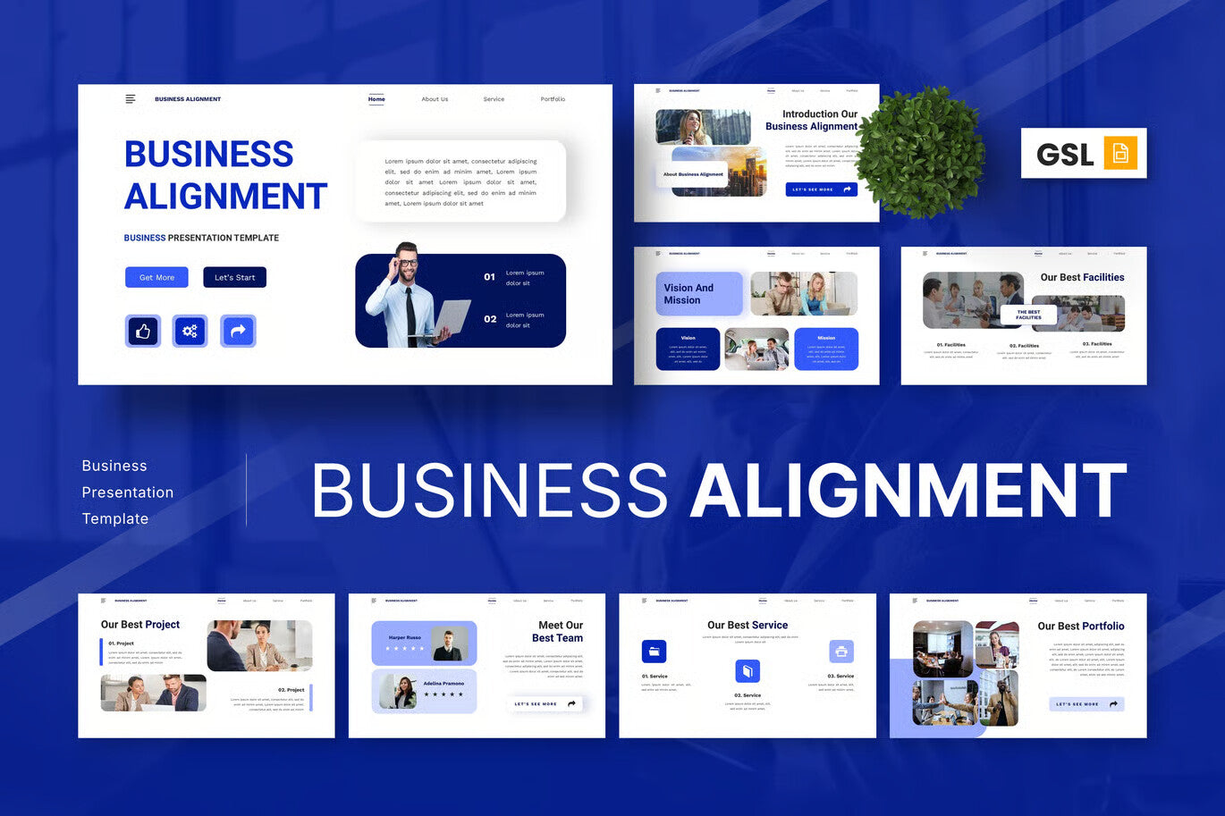 Business Alignment - Business Google Slide Present