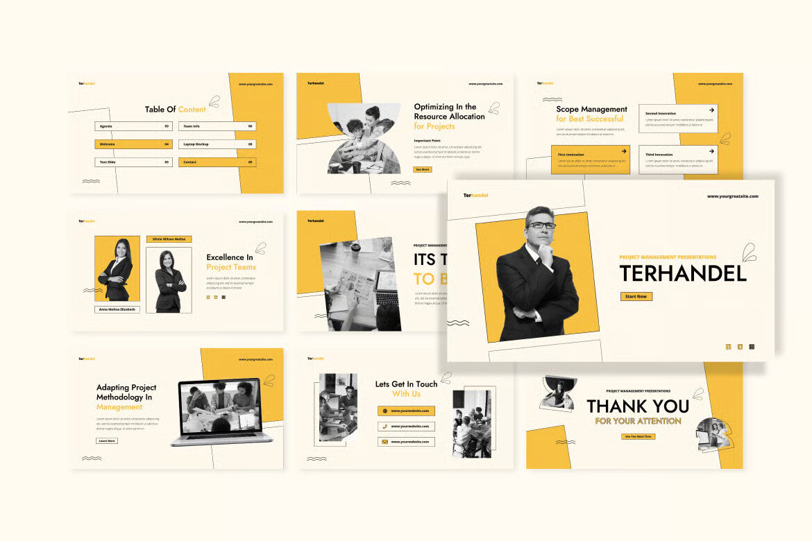 Terhandel - Project Management Google Slides