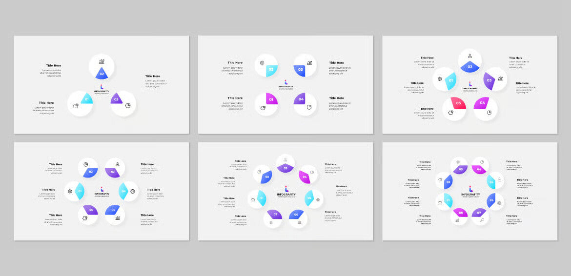 Animated PowerPoint Cycle Infographic Diagrams