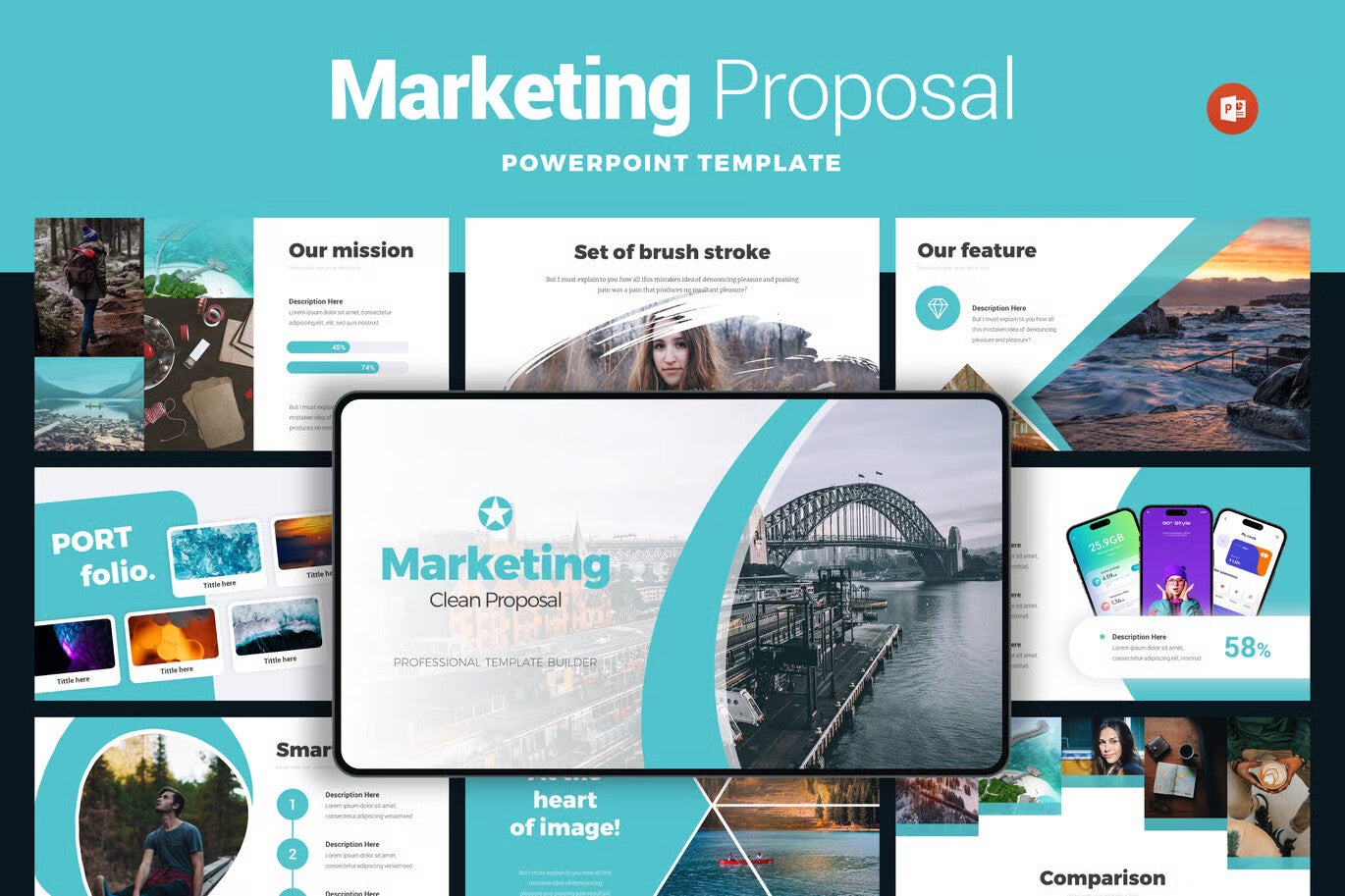Marketing Clean Infographics Proposal