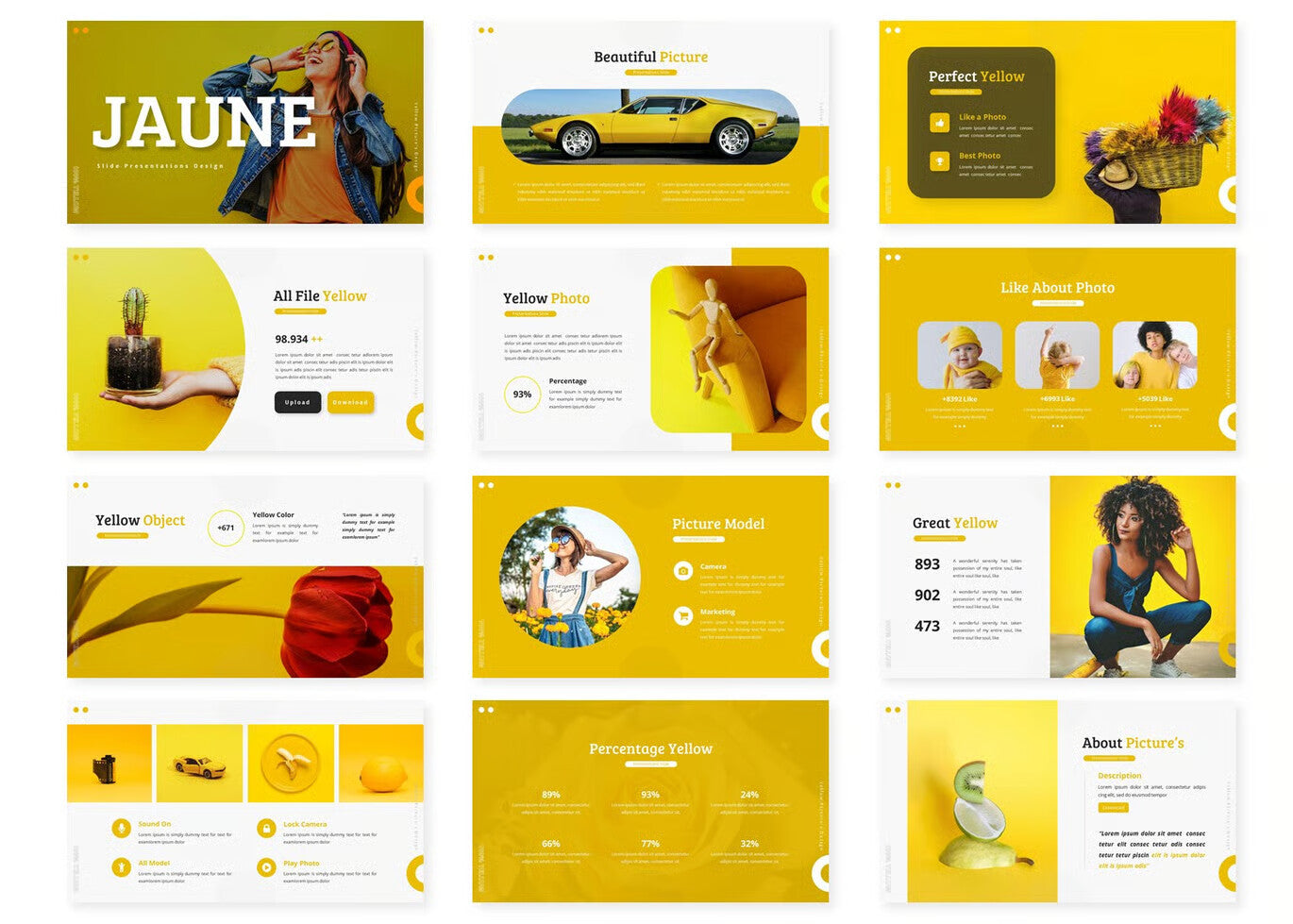 Jaune - Presentation Template