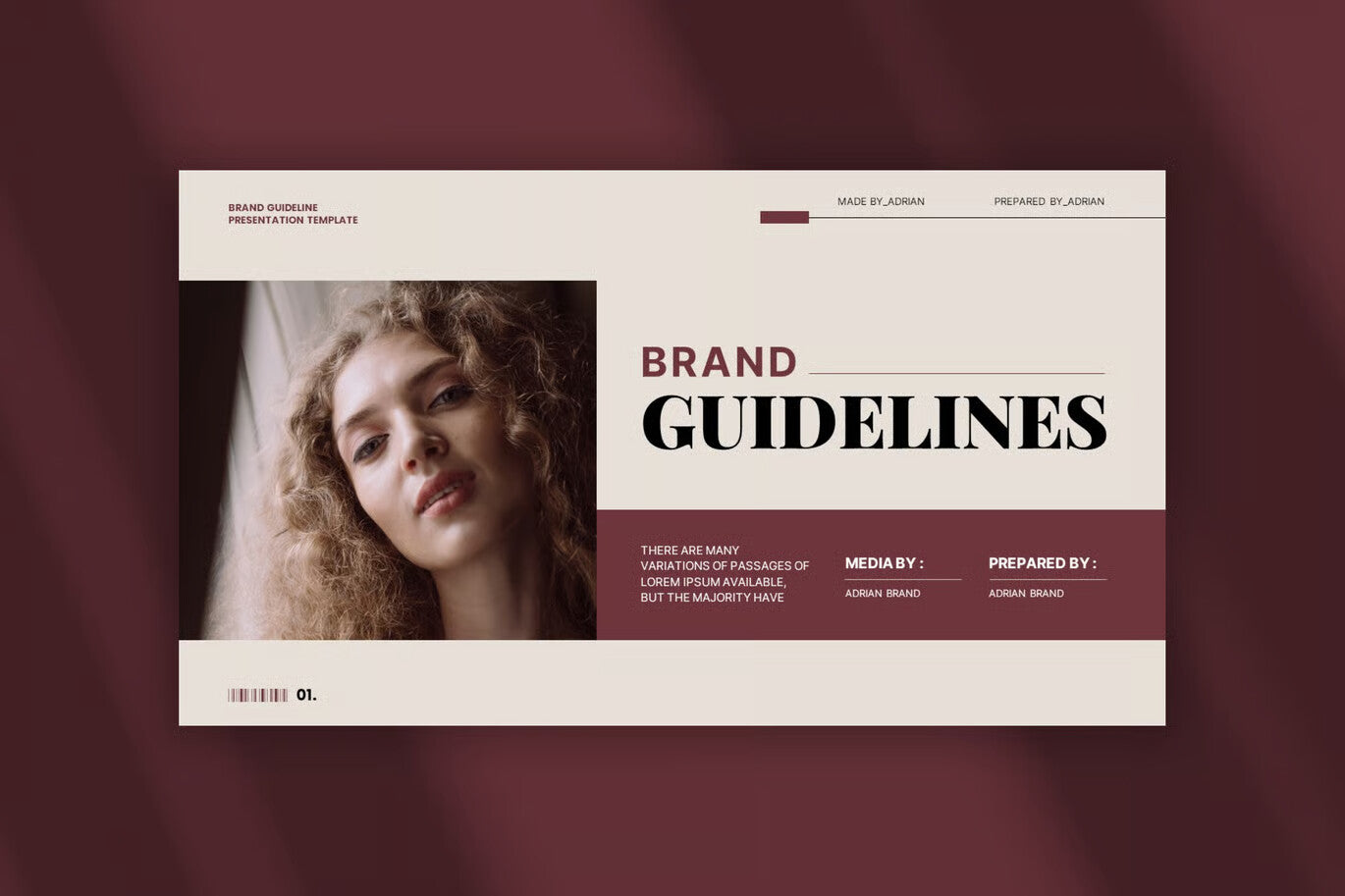 Adrian - Google Slide Brand Guideline Template
