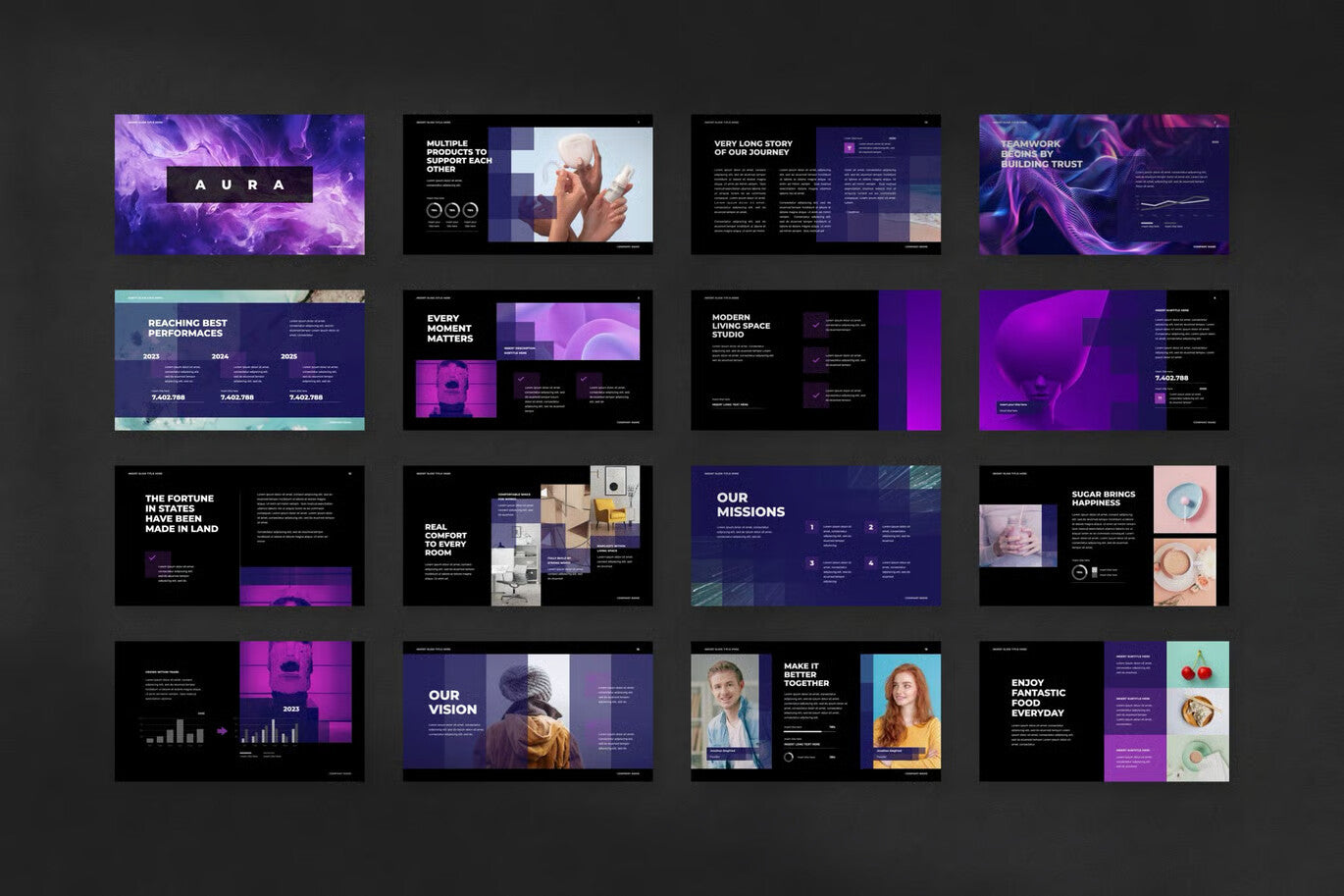 Aura Animated PowerPoint Template