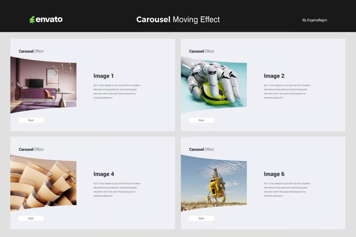 Animated PowerPoint Carousel Moving Effect