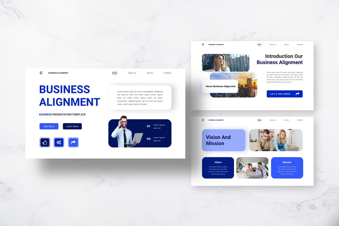 Business Alignment - Business Google Slide Present