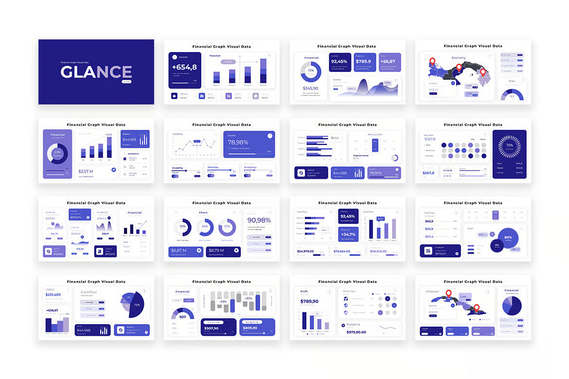Financial Graphic Data Visual infographics