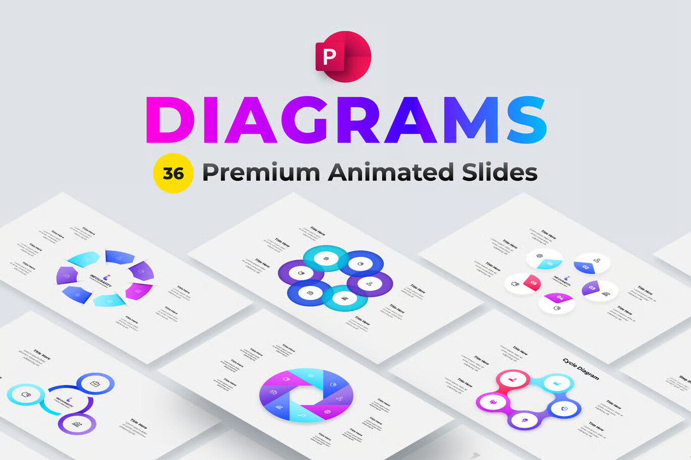 Animated PowerPoint Cycle Infographic Diagrams