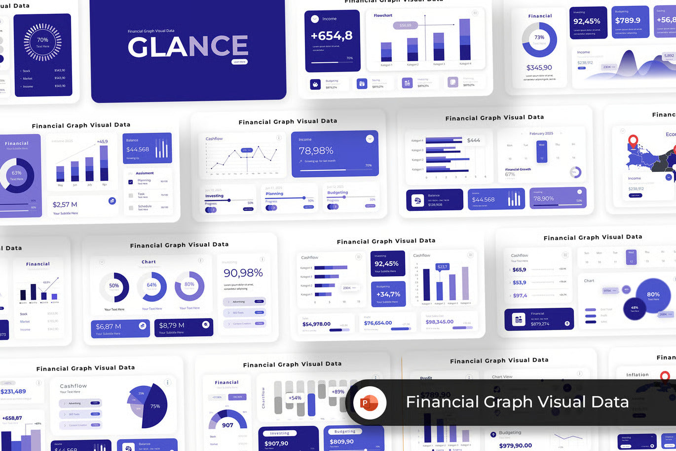 Financial Graphic Data Visual infographics