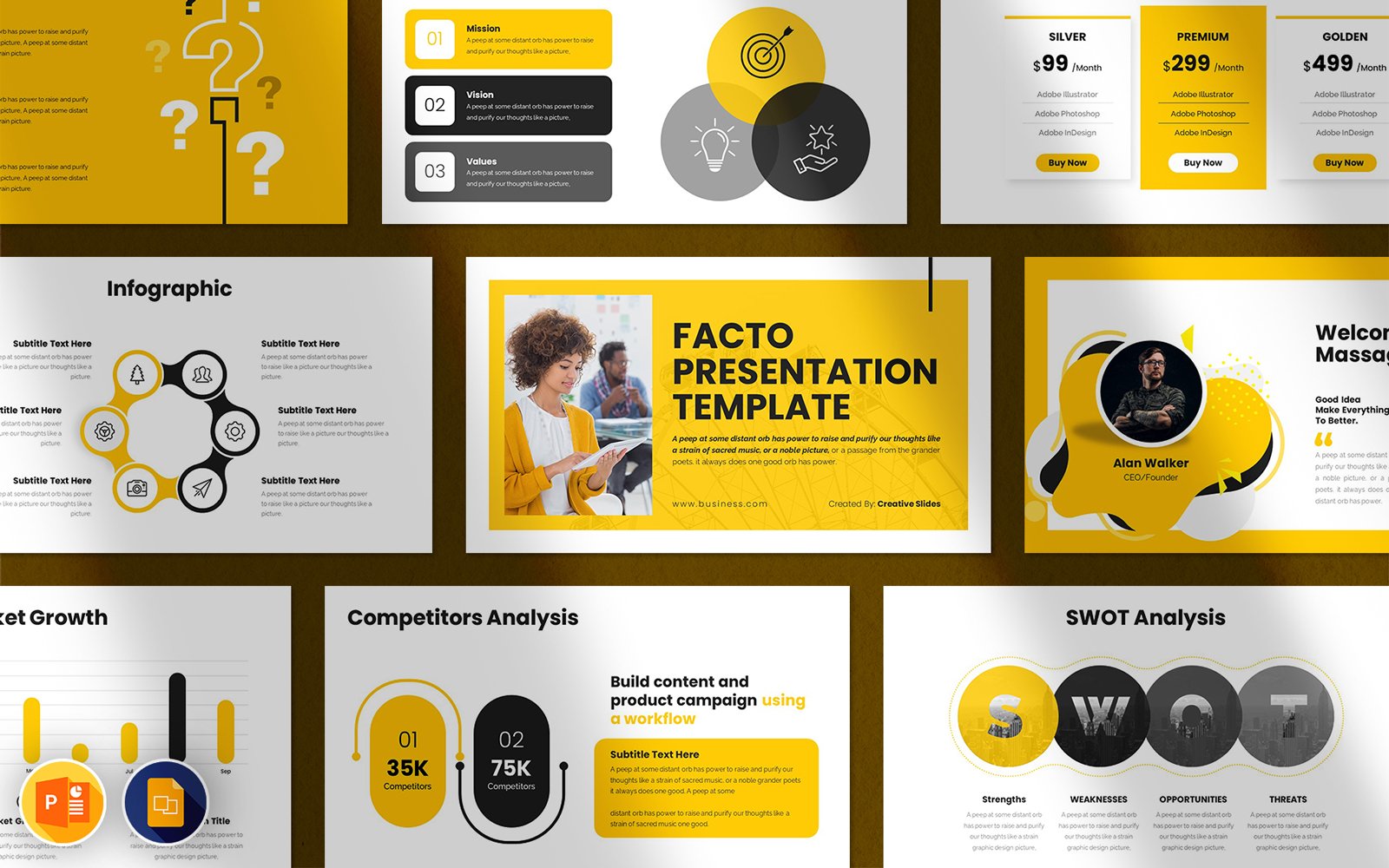Best 60-in-1 Business PowerPoint Presentation Bundel PowerPoint Template