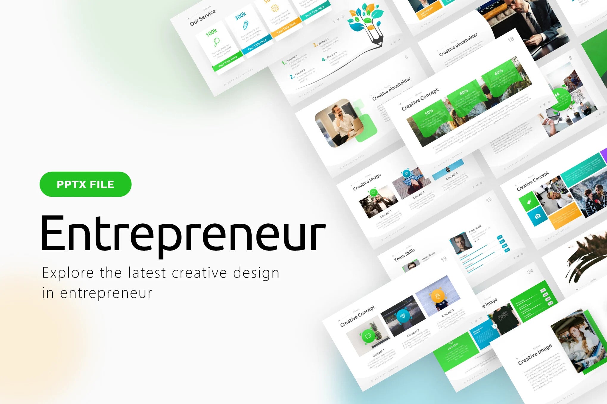 Entrepreneur Creative Business Powerpoint Template