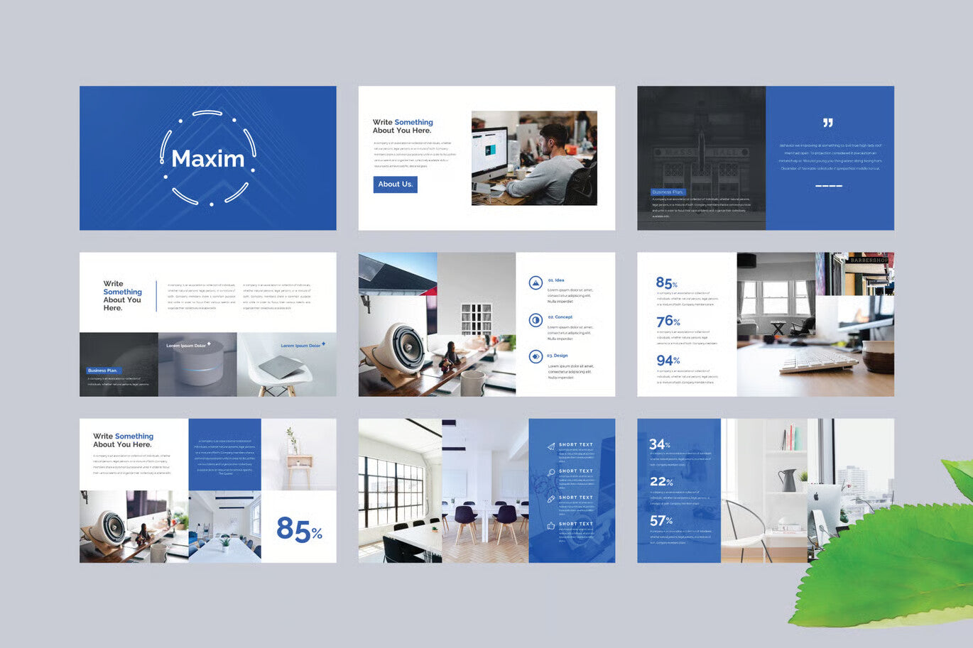 Maxim - Google Slide Template