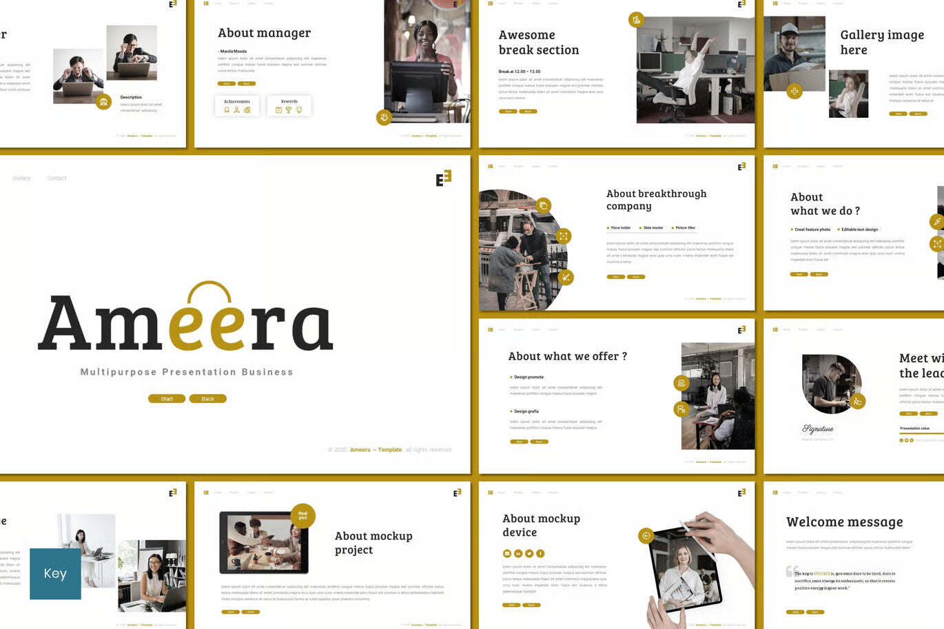 Ameera - Business Keynote Template