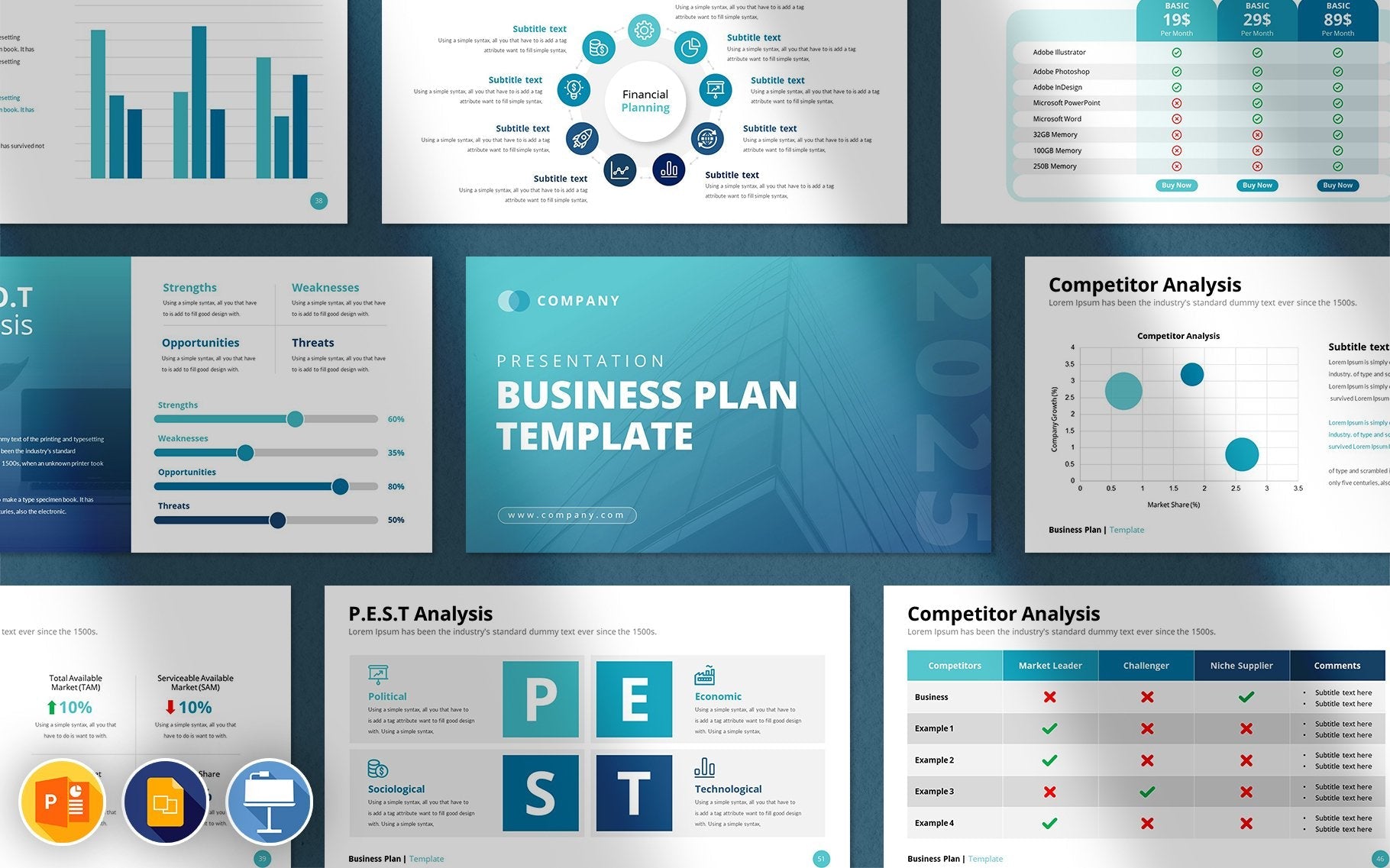 Best 60-in-1 Business PowerPoint Presentation Bundel PowerPoint Template