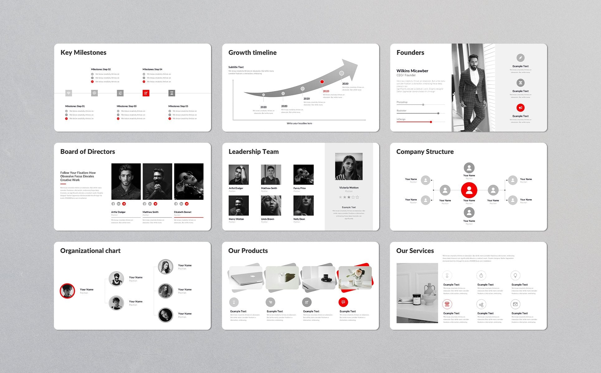 The Complete Company Profile Presentation Template (.pptx, .key, .slides) PowerPoint Template [174 Total Slides-3000+ Icon Pack]