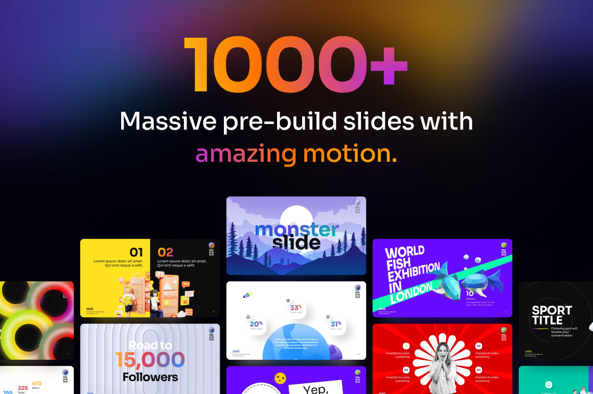 Monster Slides Premium PowerPoint Presentation Template PowerPoint Template-1000+ Monster Slides
