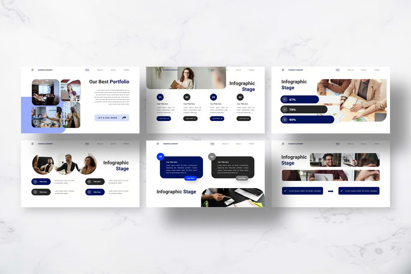 Business Alignment - Business Google Slide Present