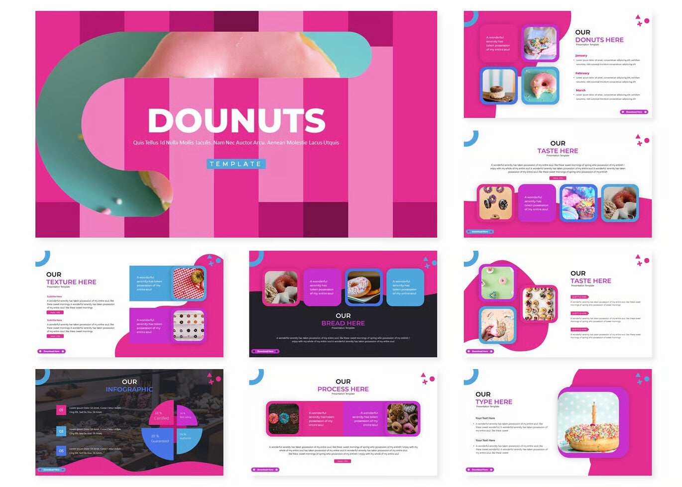 Dounuts | Google Slides Template