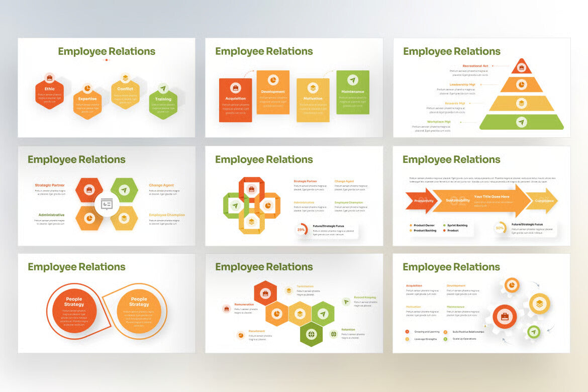 Employee Relations Infographics Keynote Template