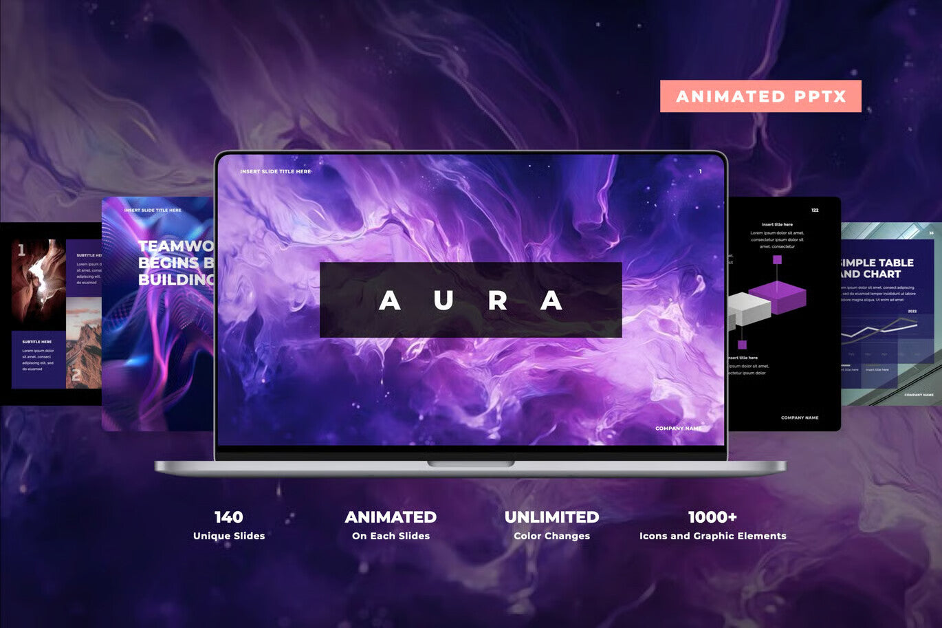 Aura Animated PowerPoint Template