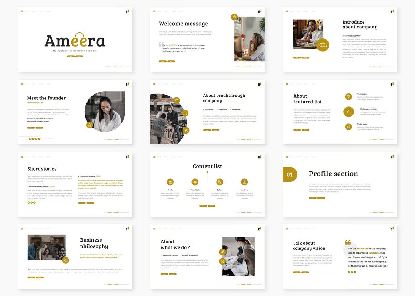 Ameera - Business Keynote Template