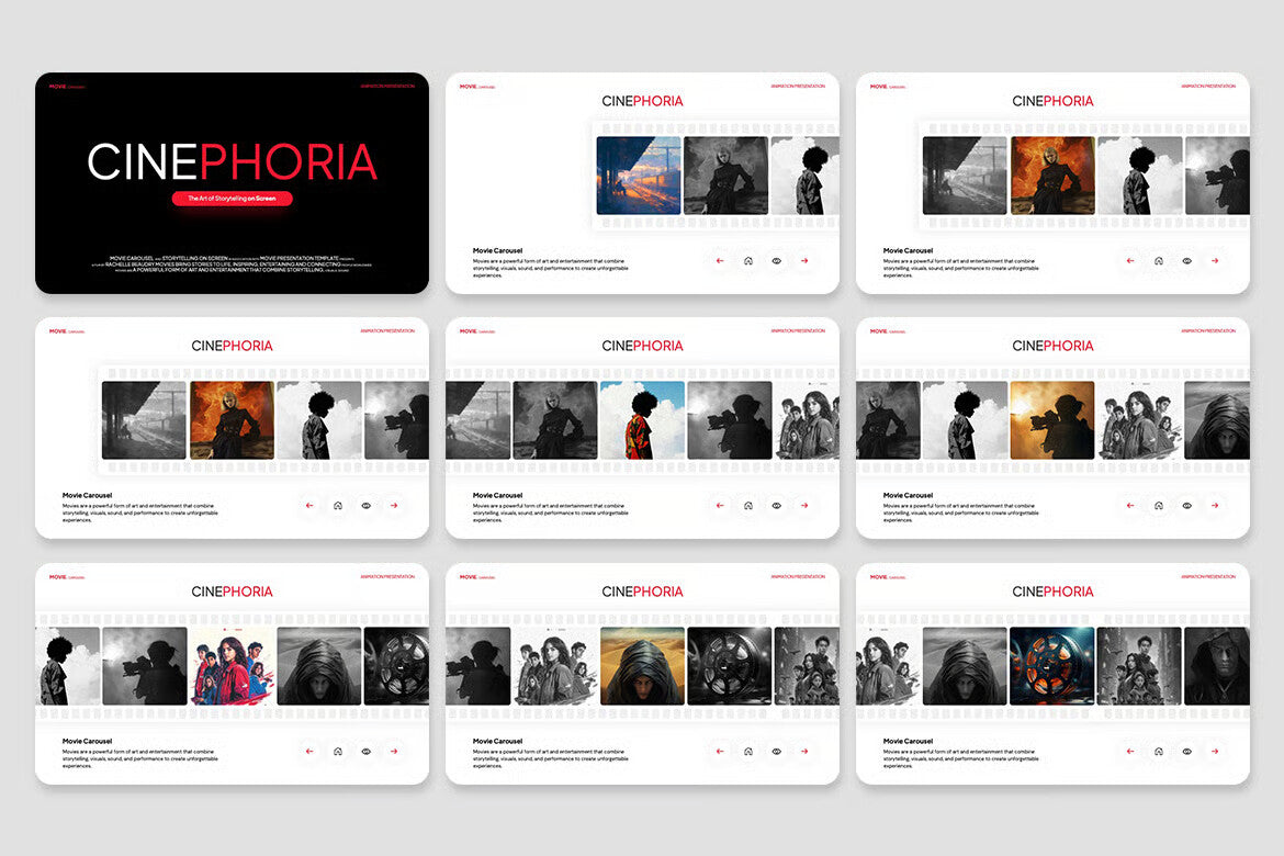 Modern Moving Carousel Animation Effect Powerpoint