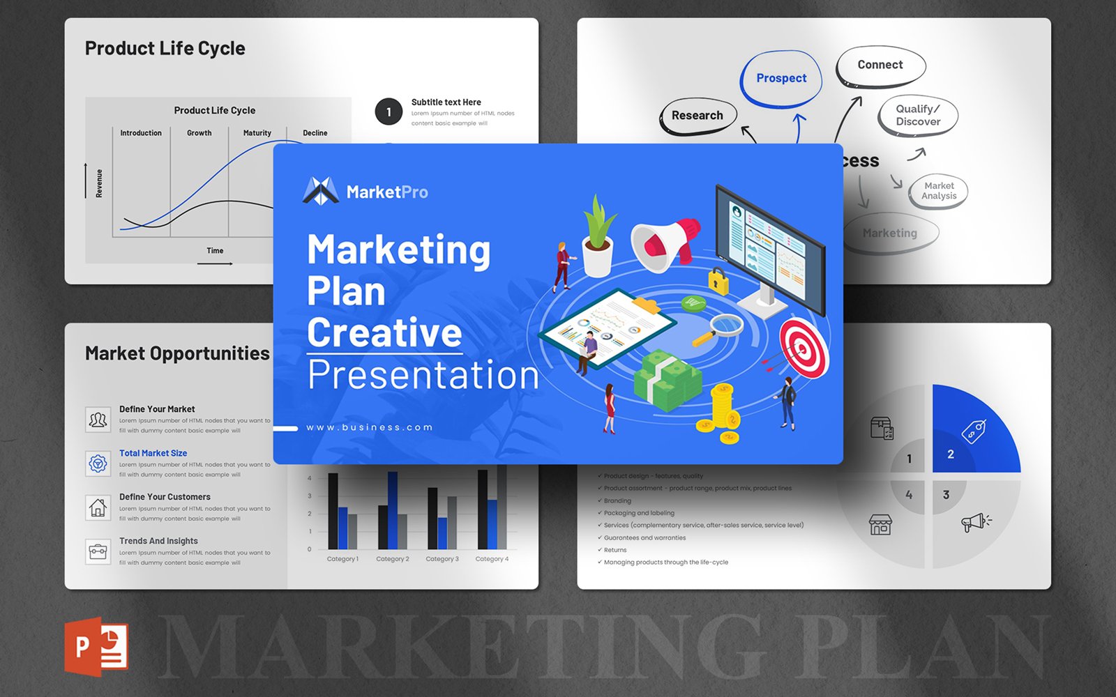 Best 60-in-1 Business PowerPoint Presentation Bundel PowerPoint Template