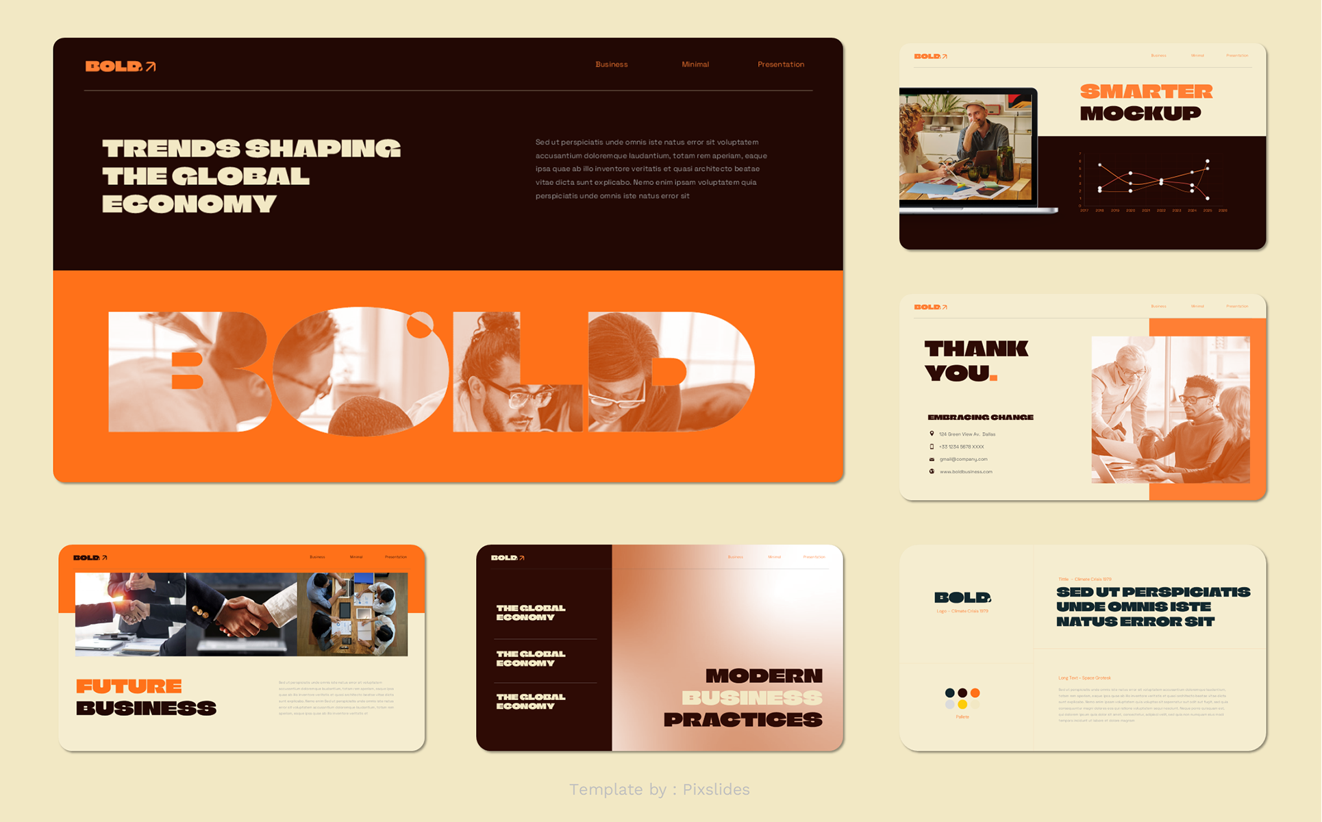 Bold Creative Business Keynote Presentation Template Keynote Template [15 Slides]