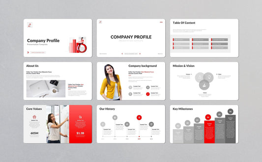 The Complete Company Profile Presentation Template (.pptx, .key, .slides) PowerPoint Template [174 Total Slides-3000+ Icon Pack]