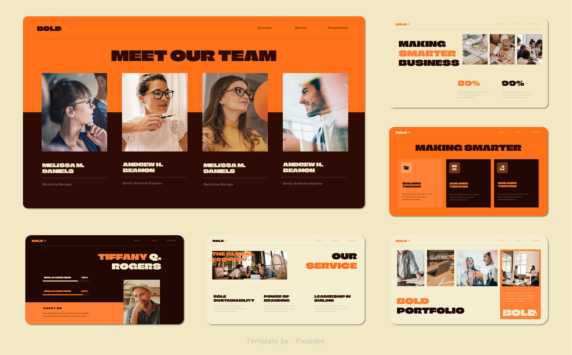 Bold Creative Business Keynote Presentation Template Keynote Template [15 Slides]