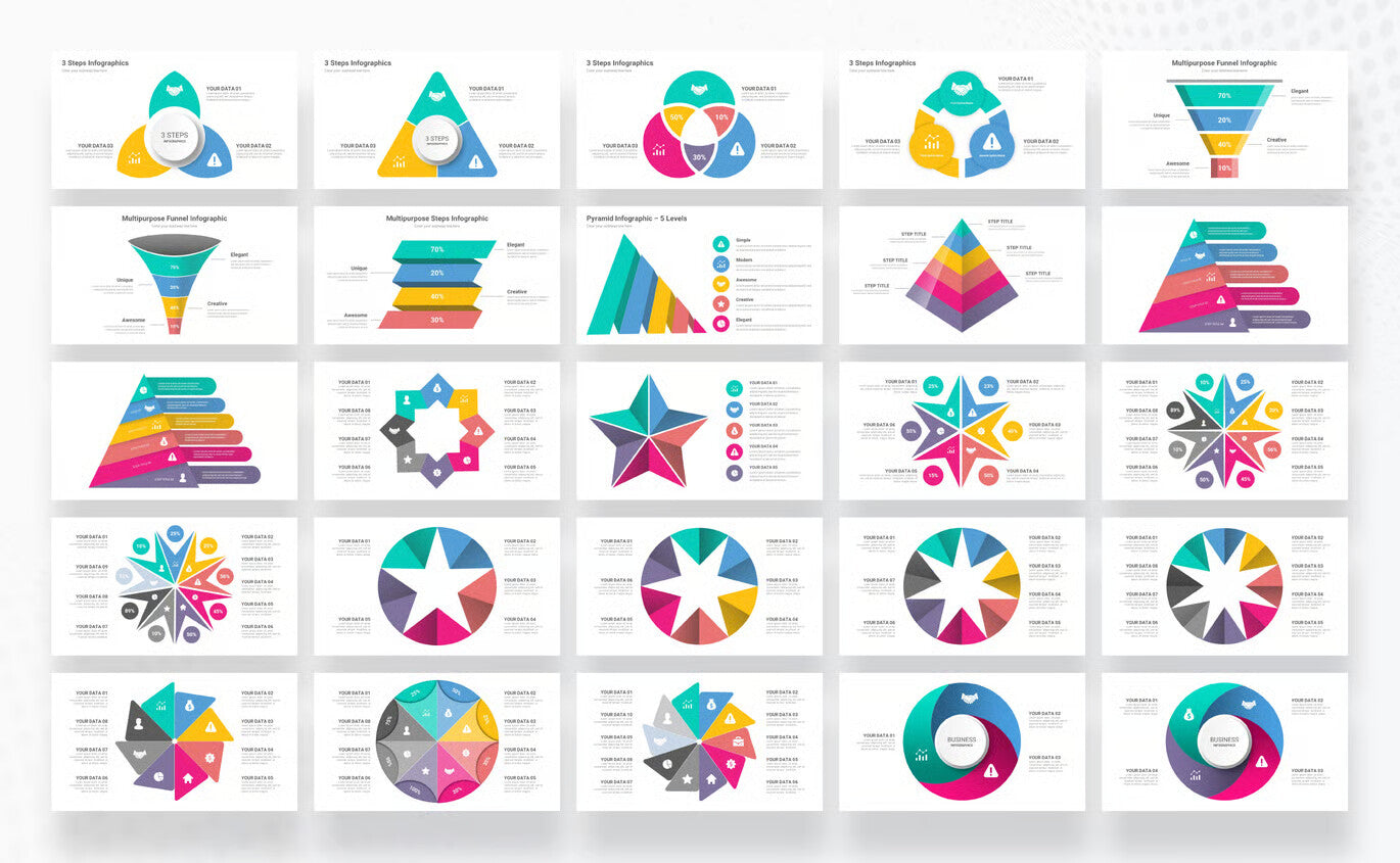 Impactful Visuals Infographics Keynote Template