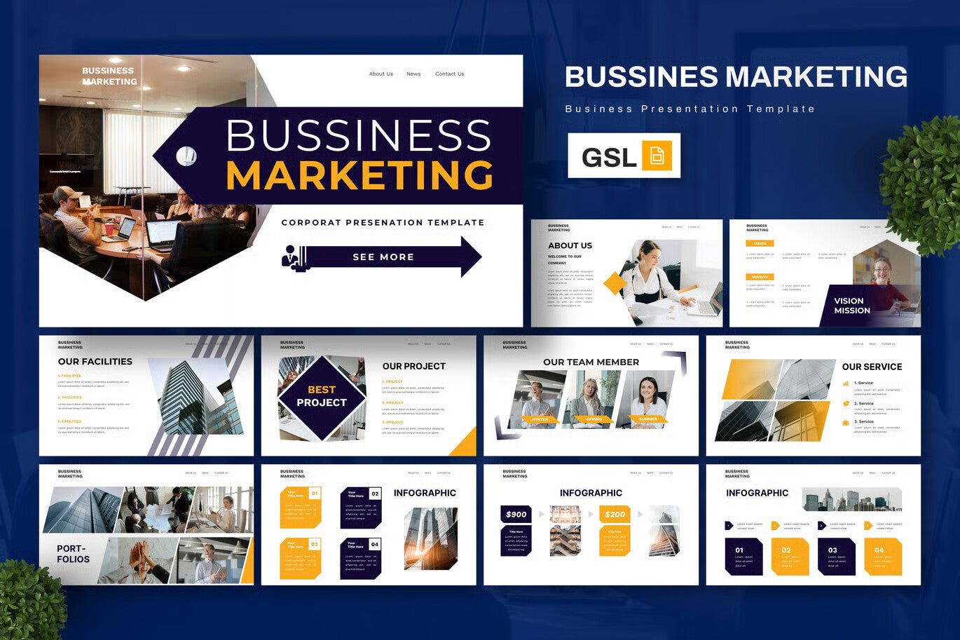 Business Marketing - Corporate Google Slide